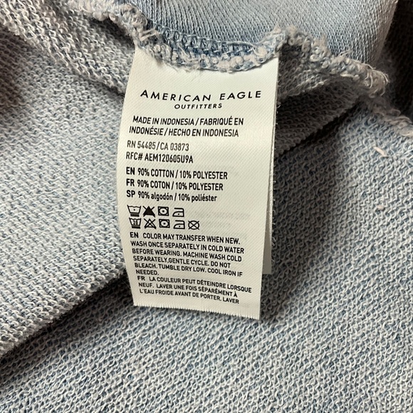 AMERICAN EAGLE ‘This Looks Seriously Lived In’ Boho Cotton Blend Tunic Mini Sz M - Picture 8 of 9